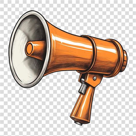 Premium PSD Megaphone Isolated On Transparent Background PNG