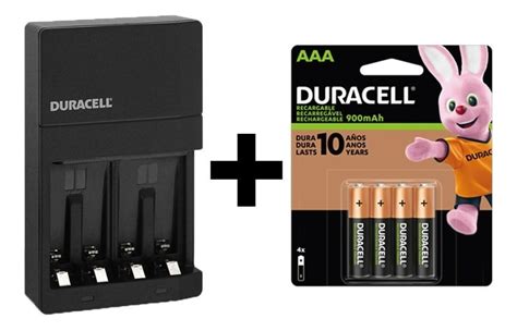 Cargador 4 Baterias Aaa 900mah Recargable Duracell Dx1500 Mercado Libre