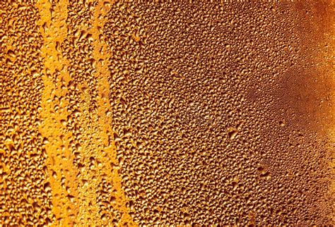 Gotas De Agua En Un Vaso En Los Rayos Dorados Del Sol Foto De Archivo