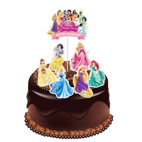 Disney Princess Cake Topper Set LAMINATED DIY | Shopee Singapore