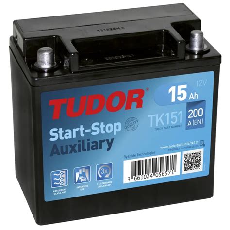 Tudor Tk Batterie De Voiture Auxiliaire Tudor Ah V