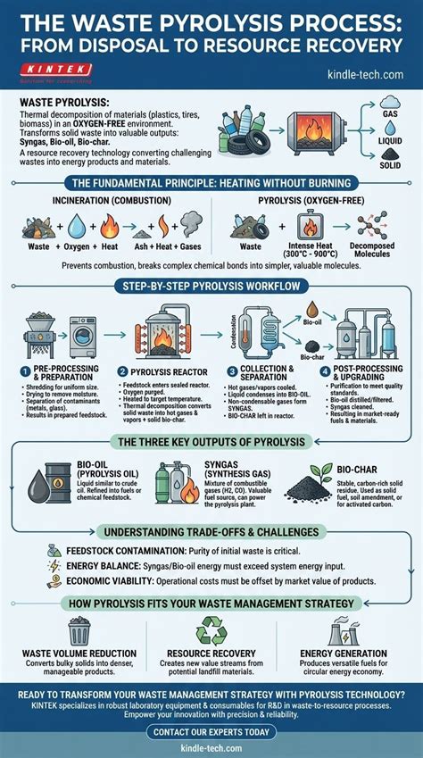 process  waste pyrolysis  step  step guide