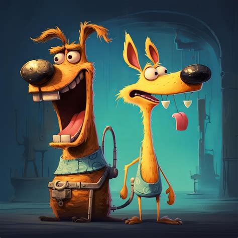 Premium AI Image | illustration of catdog cartoon Nickelodeon