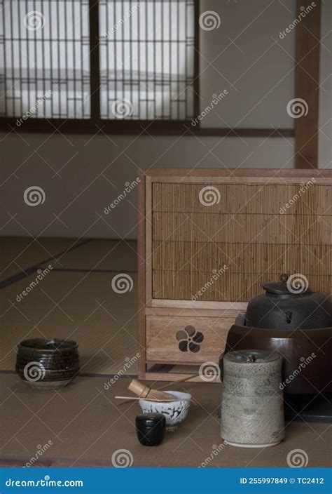 Tea Ceremony in the Japanese Garden Stock Image - Image of herbal ...