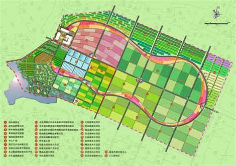 安徽农业大学郭河现代农业科技园区总体规划 经典案例 农伞网