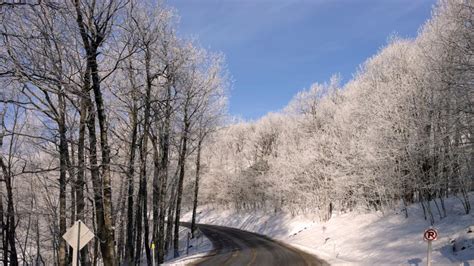 Wintergreen: Snow Falls Overnight In Nelson County, Virginia Mountains ...