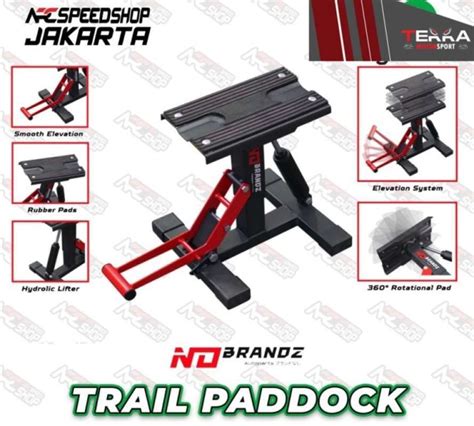 Promo Standar Paddock Tengah Trail Supermoto Paddock Jackstand No