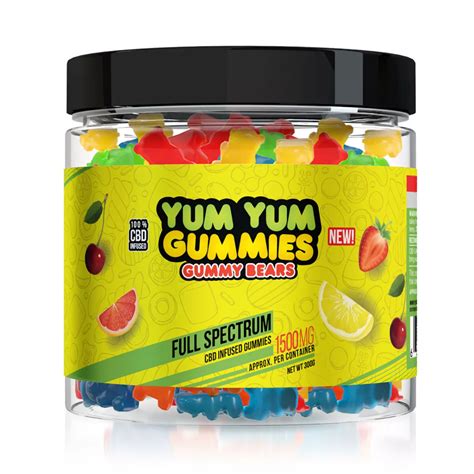 Yum Yum Gummies - CBD Full Spectrum Gummy Bears - 1500mg | CBD Edibles