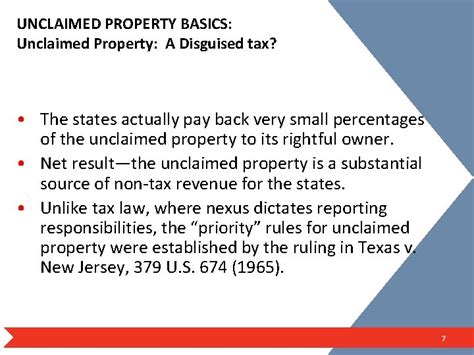 Unclaimed Property And Escheat Fundamentals And Updates By