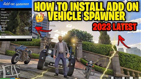 How To Install Add On Vehicle Spawner In GTA V 2023 Add On Spawner