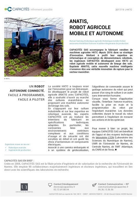 Calaméo Anatis robot agricole mobile et autonome HKTC