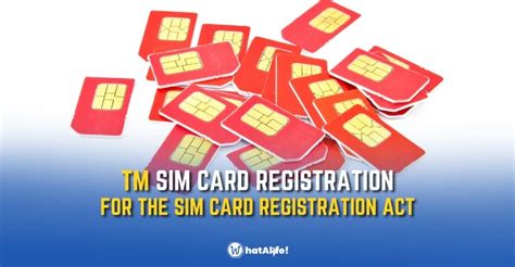 Step By Step Guide Tm Sim Card Registration For The Sim Card