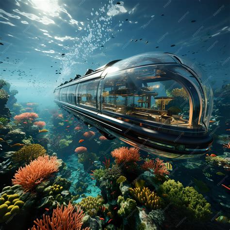 Premium AI Image | The Titanic and the Underwater Submarine Connection ...