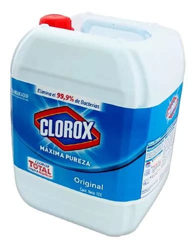 Blanqueador Desinfectante Clorox Líquido Concentrado 10l en venta en