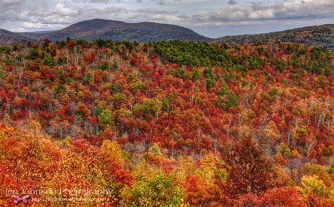 Sunday morning view of fall colors in the Shenandoah National Park ...