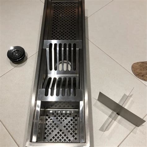 Calha Escorredor De Louça Inox Cozinha C Válvula Pia Úmida Leroy Merlin