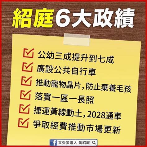 前進立院準備好了！ 黃紹庭初選民調前提6大政見、政績 政治 中時