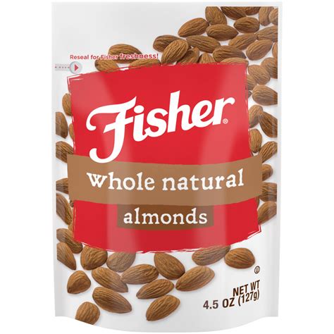 Whole Natural Almonds 45oz Fisher Nuts