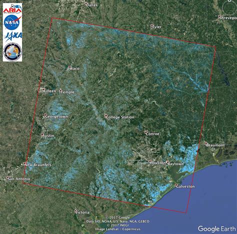 Extent of Texas Flooding Shown in New NASA Map