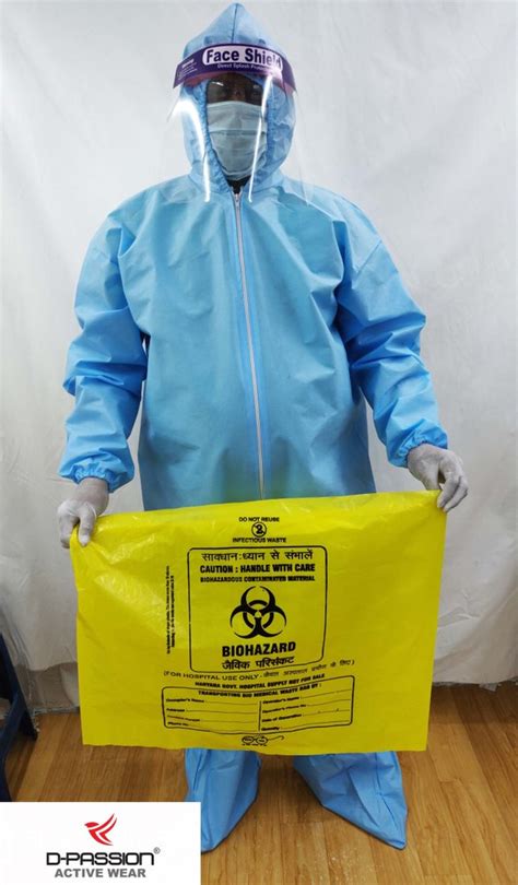 Disposable Blue Iso Certified Non Woven Personal Protective