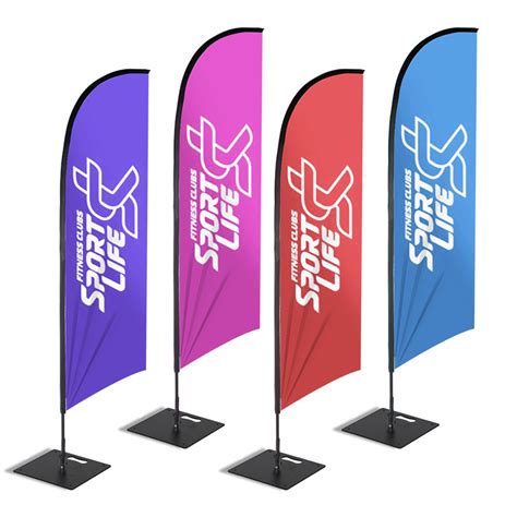 Advertising Custom Flying Banners Swooper Teardrop Flag Feather Flag