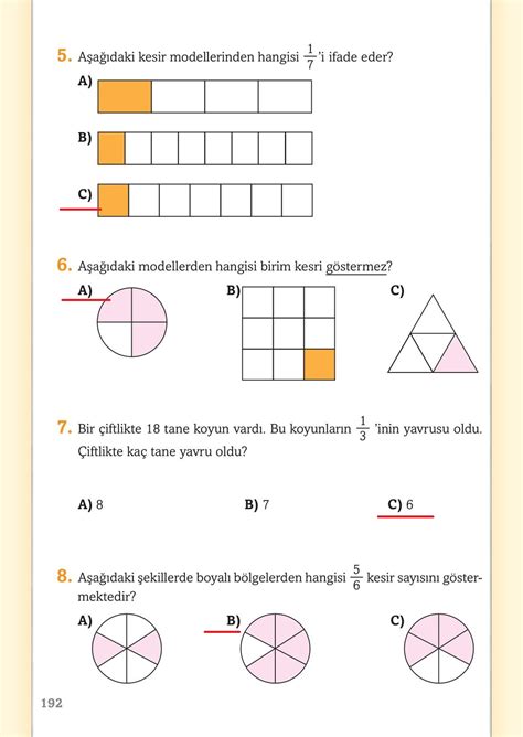 S N F Matematik Ders Kitab Ekoyay Yay Nlar Sayfa Cevaplar