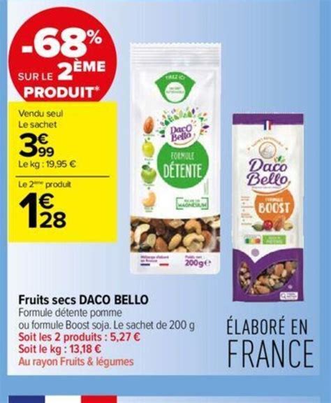 Promo Fruits Secs Daco Bello Chez Carrefour Contact