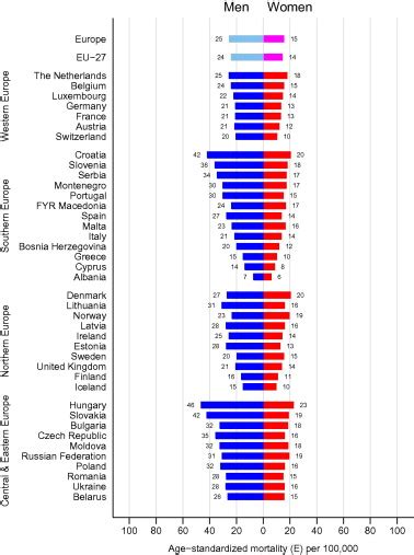 Cancer Incidence And Mortality Patterns In Europe Estimates For 40 Countries In 2012 European