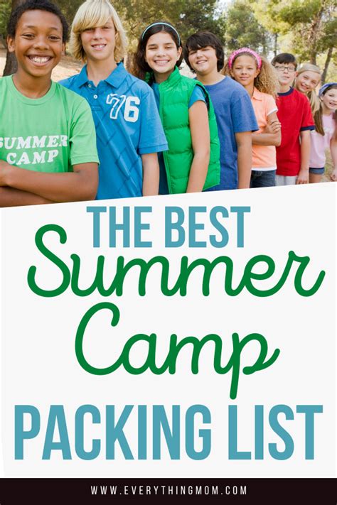 The Ultimate Summer Camp Packing List Summer Camp Packing Camping