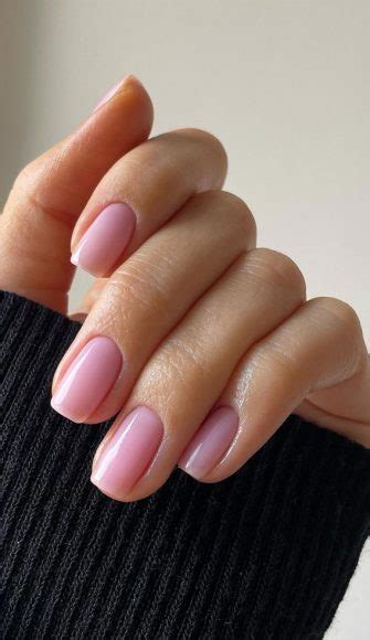 Sleek Simplicity Minimalist Nail Inspirations Light Pink Nude Sheer Nails