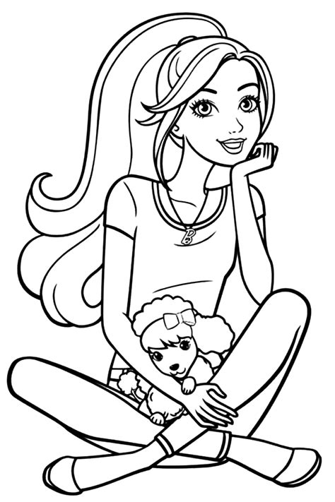 Barbie Princess Coloring Pages For Kids | Prinses kleurplaatjes ...