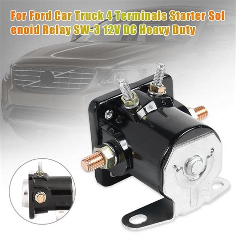 Sw Sw Terminals Heavy Duty Car Truck Starter Solenoid Relay V