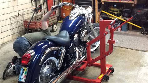 Harbor Freight High Position Motorcycle Lift Demonstration Review 99887 Youtube