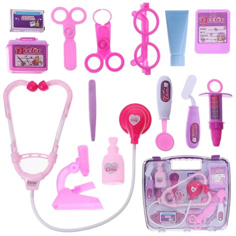 Toy Doctor Kits 14Pcs Pretend Play Doctor Kit Toys Stethoscope Medical ...