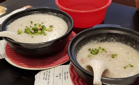 青蛙生活点滴 Froggy s Bits of Life 招牌豬雜粥 Mixed Pork Porridge 瑤柱肉碎粥 Scallop