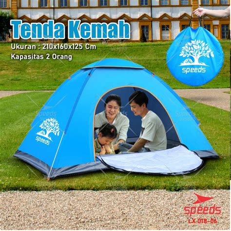 Jual Speeds Tenda Camping Biru Kapasitas Orang Tenda Otomatis