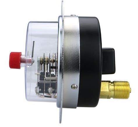 Inch Electric Contact Pressure Gauge Axial Back Connection Type With