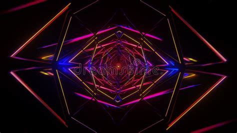 Futuristic VJ Loop With Pulsating Hypnotic Visuals Stock Footage