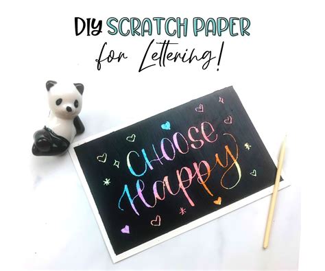 How To Diy Scratch Paper For Lettering Vial Designs