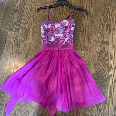 Stella Mlia Dresses Stella Mlia Purple Beaded Dress Poshmark