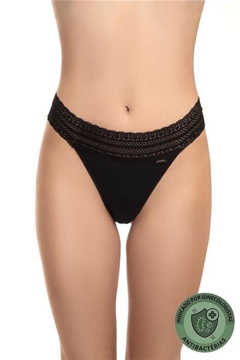 Rea Do Lojista Emocione Lingerie Calcinha Modal Fio Conforto Renda