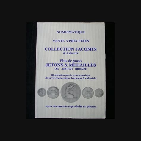 Catalogue à prix marqués de plus de 5000 jetons et médailles