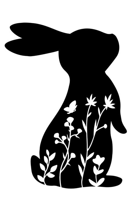 Bunny Flowers SVG Flower SVG In 2024 Flower Svg Easter Svg Easter