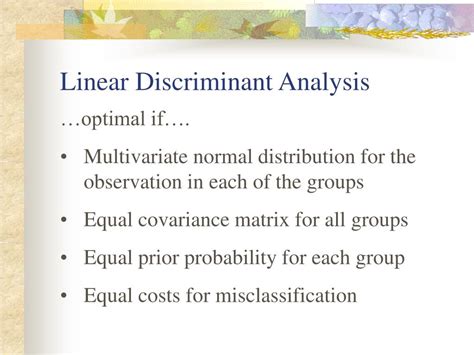 Ppt Linear Discriminant Analysis And Its Variations Powerpoint