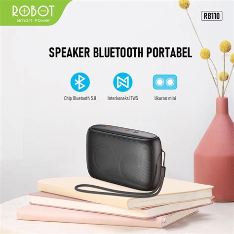 Jual Speaker Bluetooth Tws Speaker Aktif Portable Mini Robot Rb