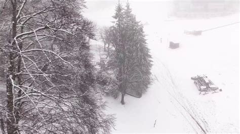 Neve Sul Terminillo Il Drone In Volo Sul Paese Di Pian De Valli La