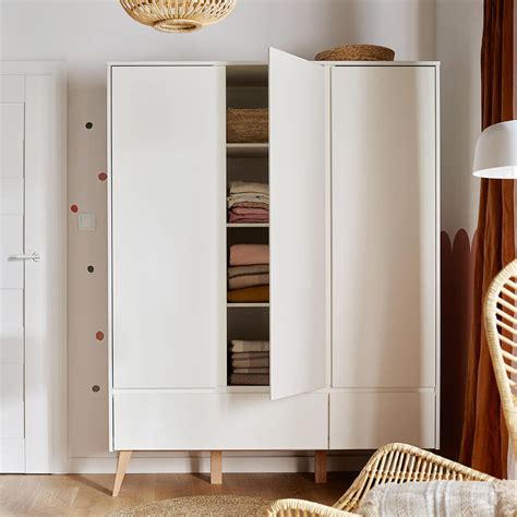 Grande Armoire De Rangement Swing Bois Et Blanche Pinio Jurassien