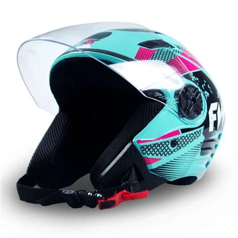 Capacete Fw3 Aberto X Open Speed Para Moto Viseira Tamanho 58 Azul