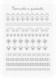 Idee Su Cornicette Carta Quadrettata Disegno Su Quaderno Le Idee