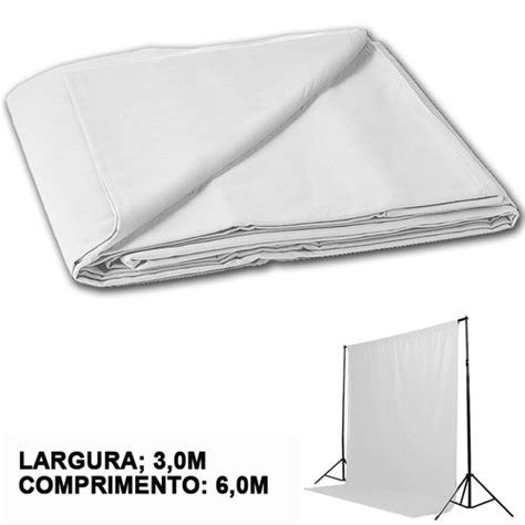 Kit Fundo Infinito Movel M Fundo Muslin Branco X M Em